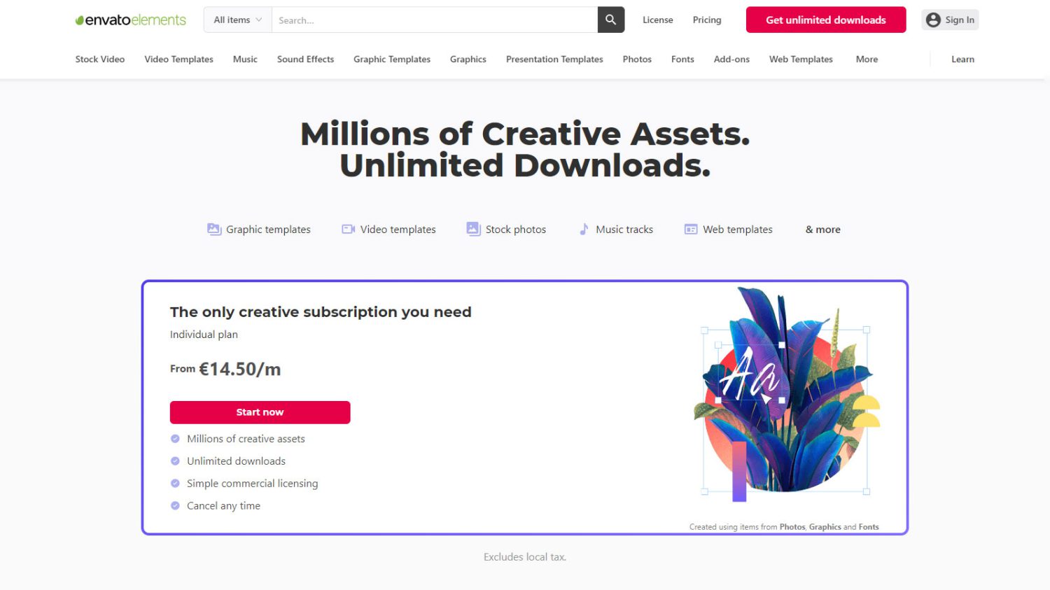 هزینه خرید اکانت Envato 