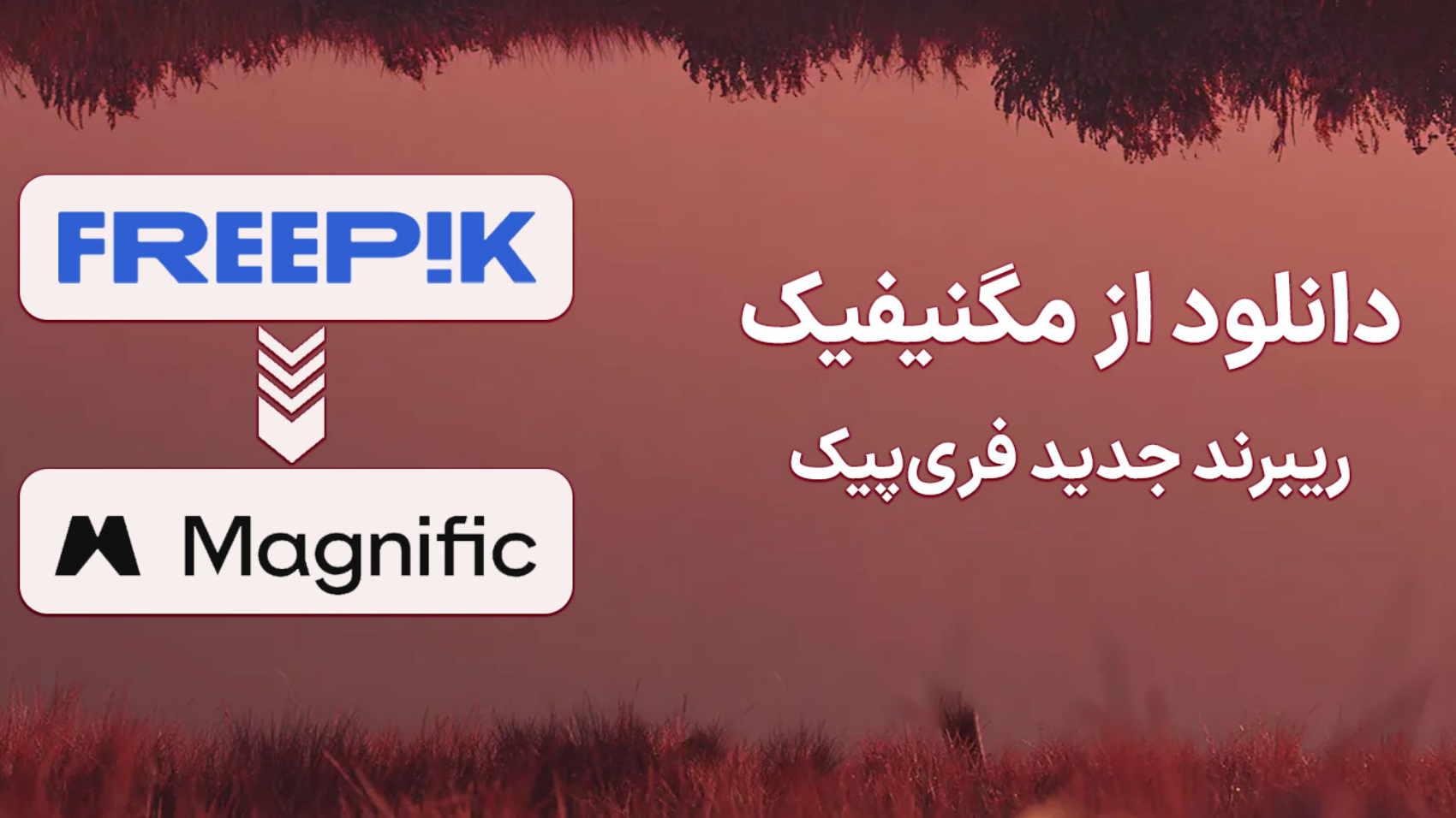 دانلود از مگنفیک به همراه لوگوی جدید و قدیم این سایت